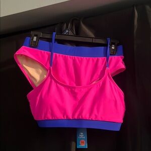 Cupshe Neon Pink and Royal Blue Bikini